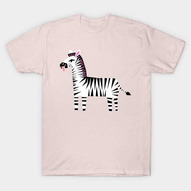 Zebra T-Shirt by wacka